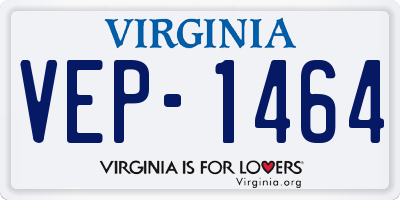 VA license plate VEP1464