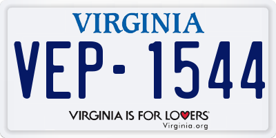 VA license plate VEP1544
