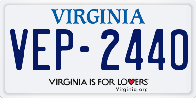 VA license plate VEP2440