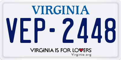 VA license plate VEP2448
