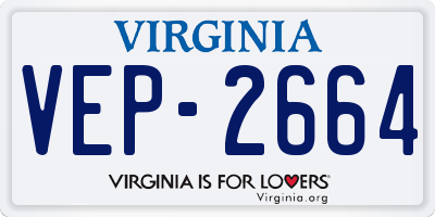 VA license plate VEP2664
