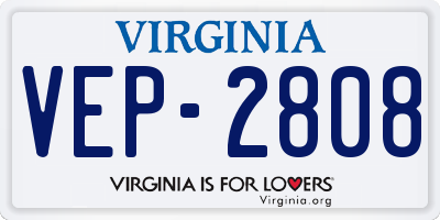 VA license plate VEP2808