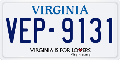 VA license plate VEP9131