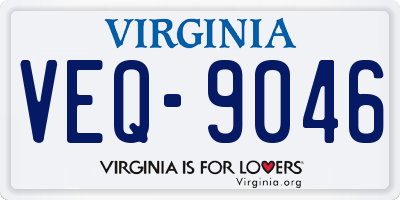 VA license plate VEQ9046