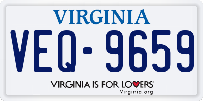 VA license plate VEQ9659