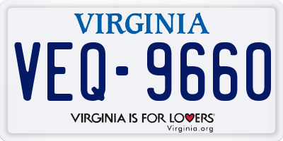 VA license plate VEQ9660