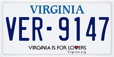 VA license plate VER9147
