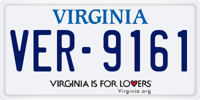 VA license plate VER9161