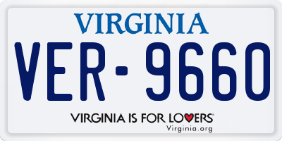 VA license plate VER9660