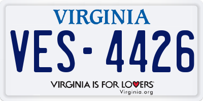 VA license plate VES4426