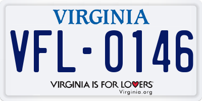 VA license plate VFL0146