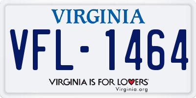 VA license plate VFL1464