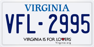VA license plate VFL2995