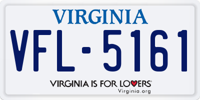 VA license plate VFL5161