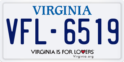VA license plate VFL6519