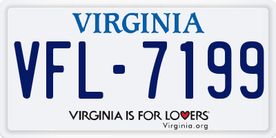 VA license plate VFL7199