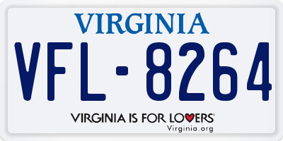VA license plate VFL8264