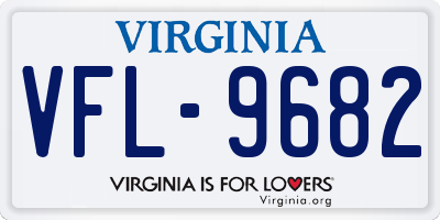 VA license plate VFL9682