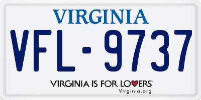 VA license plate VFL9737
