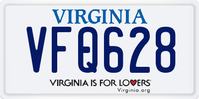 VA license plate VFQ628