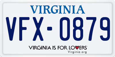 VA license plate VFX0879