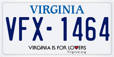 VA license plate VFX1464