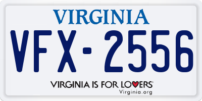 VA license plate VFX2556