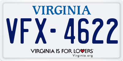 VA license plate VFX4622