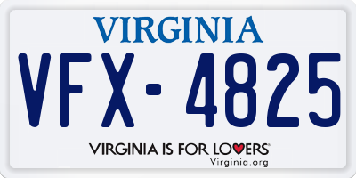 VA license plate VFX4825