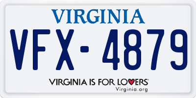 VA license plate VFX4879