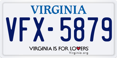 VA license plate VFX5879