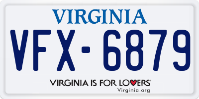 VA license plate VFX6879