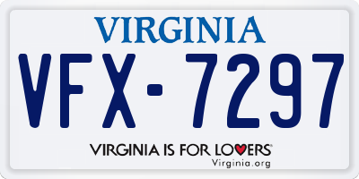 VA license plate VFX7297