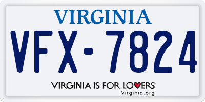 VA license plate VFX7824