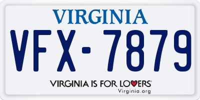 VA license plate VFX7879