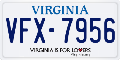 VA license plate VFX7956