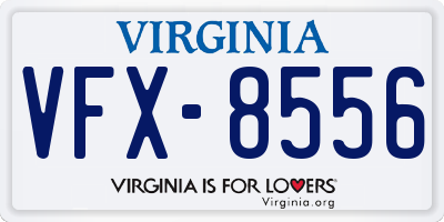 VA license plate VFX8556
