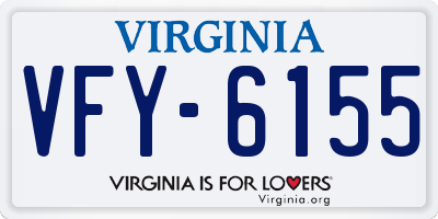 VA license plate VFY6155