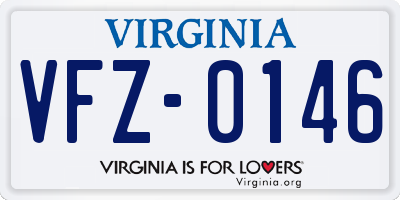 VA license plate VFZ0146