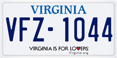 VA license plate VFZ1044
