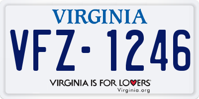 VA license plate VFZ1246
