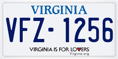 VA license plate VFZ1256
