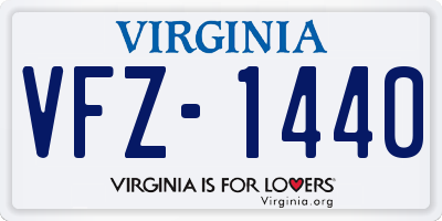 VA license plate VFZ1440
