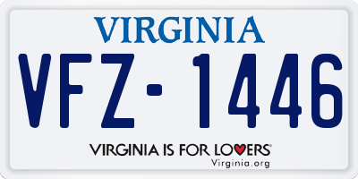 VA license plate VFZ1446