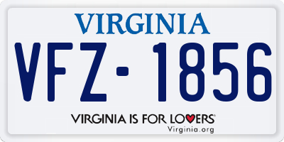 VA license plate VFZ1856