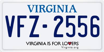 VA license plate VFZ2556