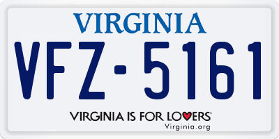 VA license plate VFZ5161