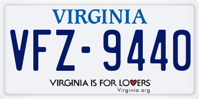 VA license plate VFZ9440