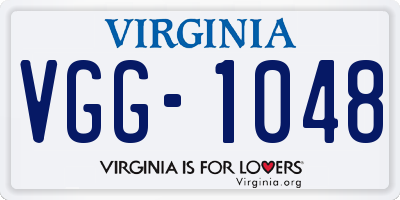 VA license plate VGG1048