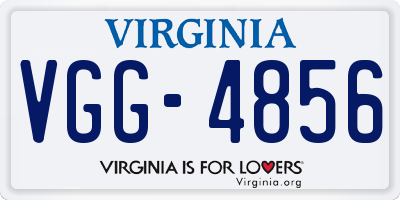 VA license plate VGG4856